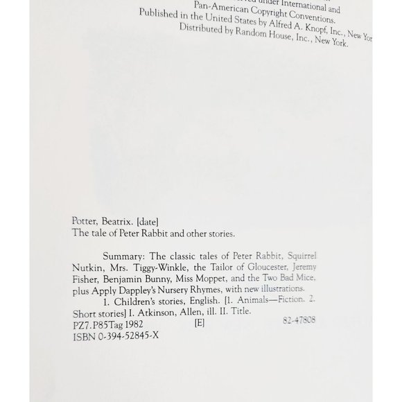 The Tale Of Peter Rabbit And Other Stories By Beatrix Potter Children Book - Picture 7 of 10